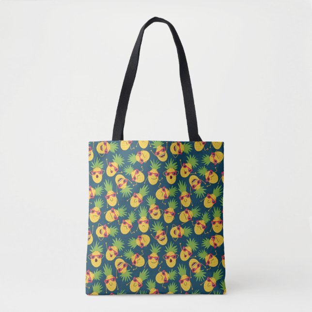 Bolsa Tote Fundo sem descontinuidades desenhado à mão com dr  (Frente)