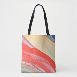 Bolsa Tote Fundo texturizado colorido, fragmento de um acr