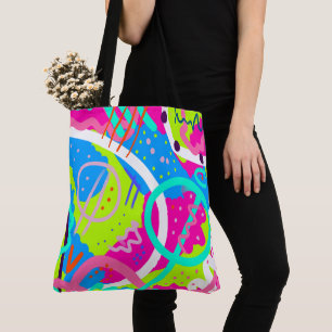 Bolsa Tote Funky Colorful Pop Art