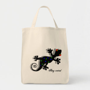 Bolsa Tote Funky Gecko - Presentes do Lizard Lover