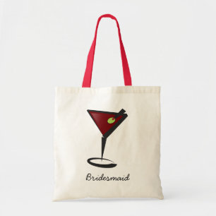 Bolsa Tote Funky martini Diversão Favores da Bridesmaid