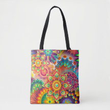Funky Retro Pattern Abstrato Bohemian
