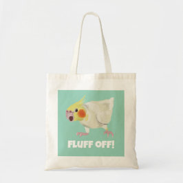 Bolsa Tote Funny Angry Lutino Cockatiel Fluff Off Pet Parrot