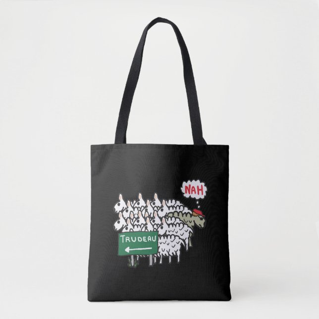 Bolsa Tote Funny Anti Trudeau (Frente)