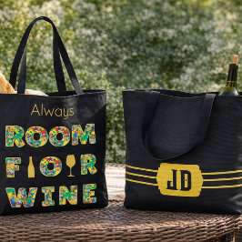 Bolsa Tote Funny Colorful Wine Lovers
