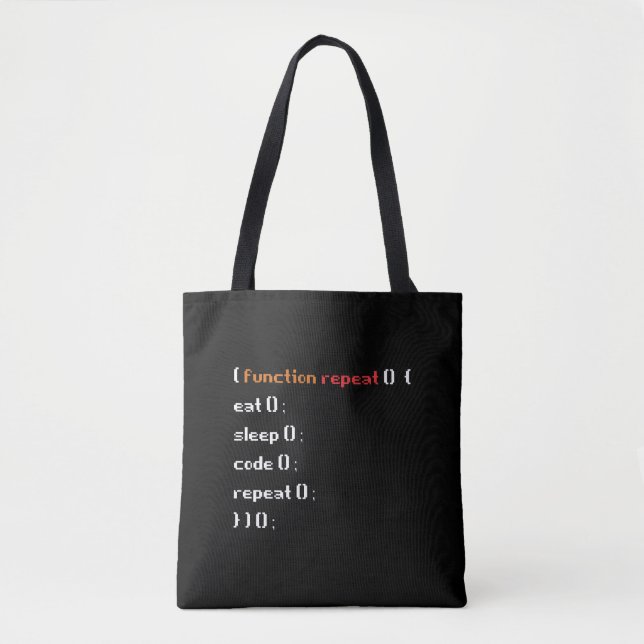 Bolsa Tote Funny Computer Science Coder Programmer Função (Frente)