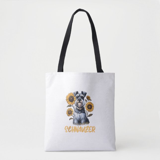 Bolsa Tote Funny Dog Schnauzer (Frente)