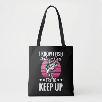 Bolsa Tote Funny Fishing Themed