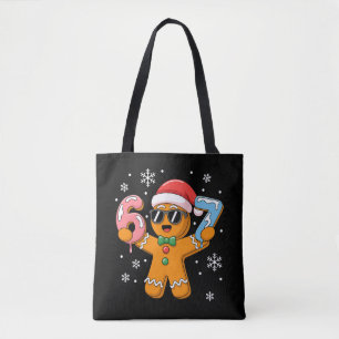 Bolsa Tote Funny Gingerbread Seis Sete 67 Sorvete Drip Natal