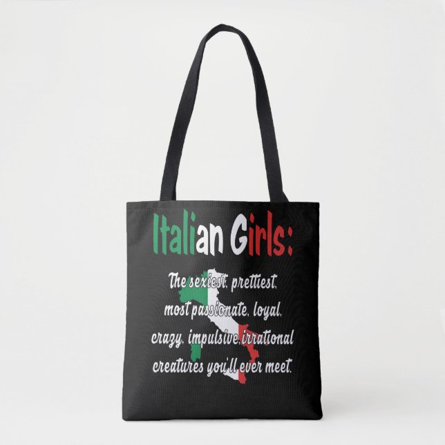 BOLSA TOTE FUNNY GIRLS ITALIANO (Frente)