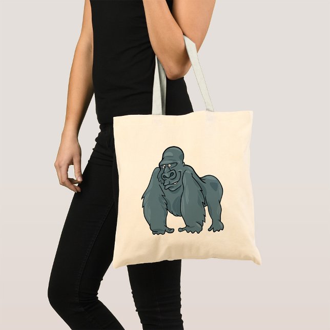 Bolsa Tote Funny Gorilla Legal Blue Ape Design (Criador carregado)