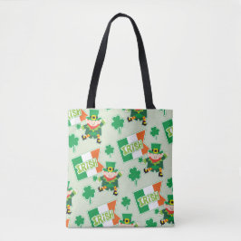 Bolsa Tote Funny Irish Leprechaun Pattern