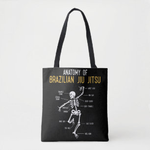 Bolsa Tote Funny Jiu Jitsu Fighter Anatomy BJJ Training Humor