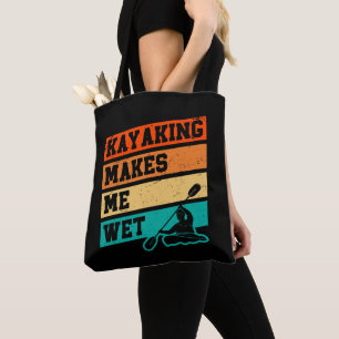 Bolsa Tote Funny Kayak Lover Kayaking Retro River Kayaker