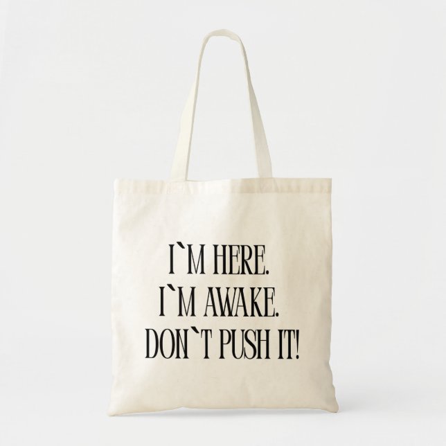 Bolsa Tote Funny Minimalist Tote Bag (Frente)