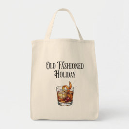 Bolsa Tote Funny Old Fashion Holiday Cocktail Christmas