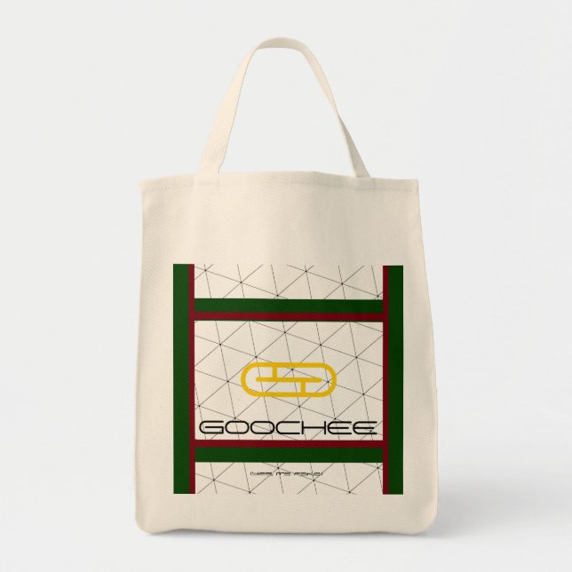 Bolsa Tote Funny Parody Falso Marca "Goochee" (Sim, é falso) (Frente)
