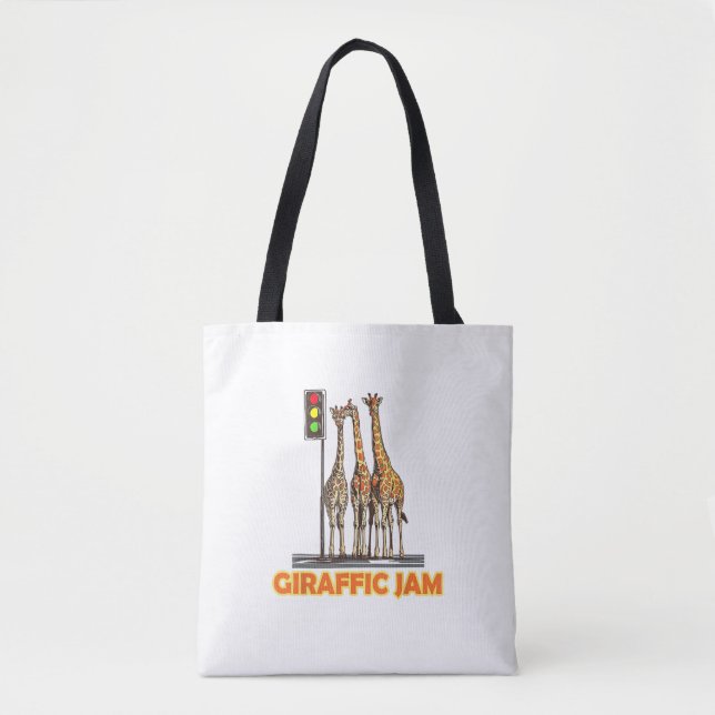 Bolsa Tote Funny Pun Giraffe Jam (Frente)