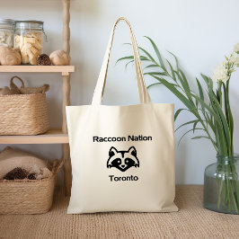 Bolsa Tote Funny Raccoon Nation Toronto Light Monotone