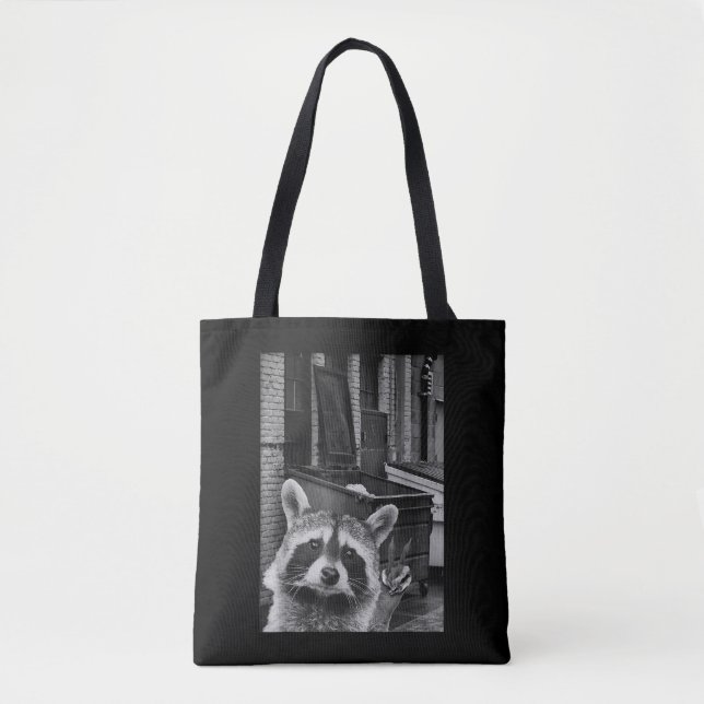 Bolsa Tote Funny Raccoon Selfie Raccoon Funny Raccoon (Frente)
