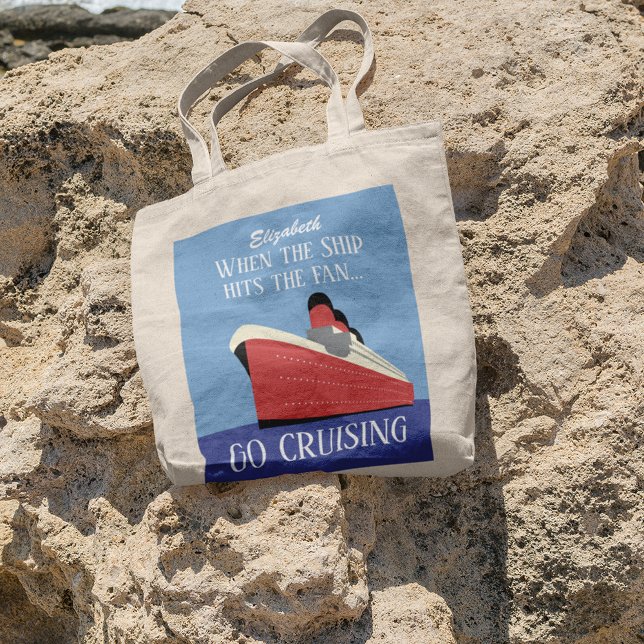 Bolsa Tote Funny Retro Go Cruising Personalizado (Criador carregado)
