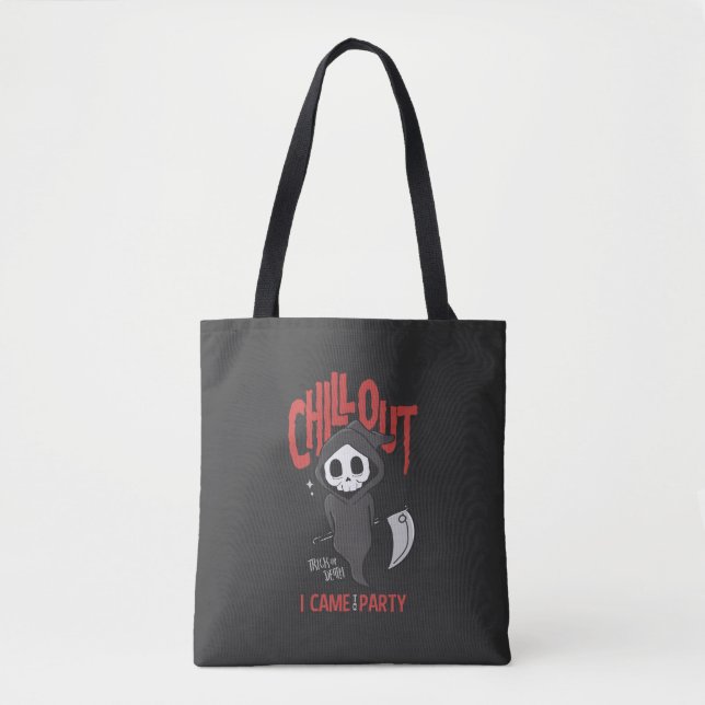 Bolsa Tote Funny Sarcastic Grim Reaper Halloween (Frente)
