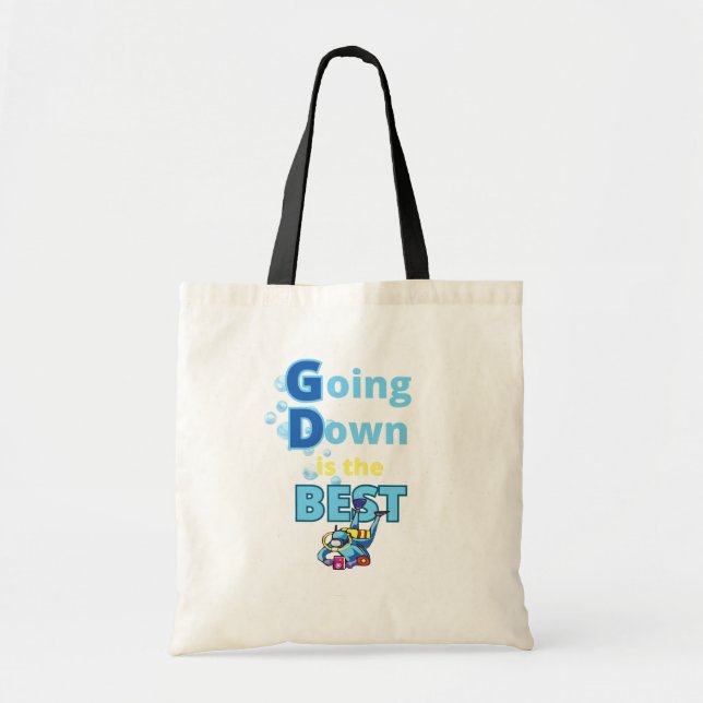 Bolsa Tote Funny Scuba Diving (Frente)