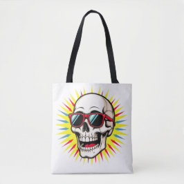 Bolsa Tote **Funny Skull With Sunglasses – Cartoon Laughing S