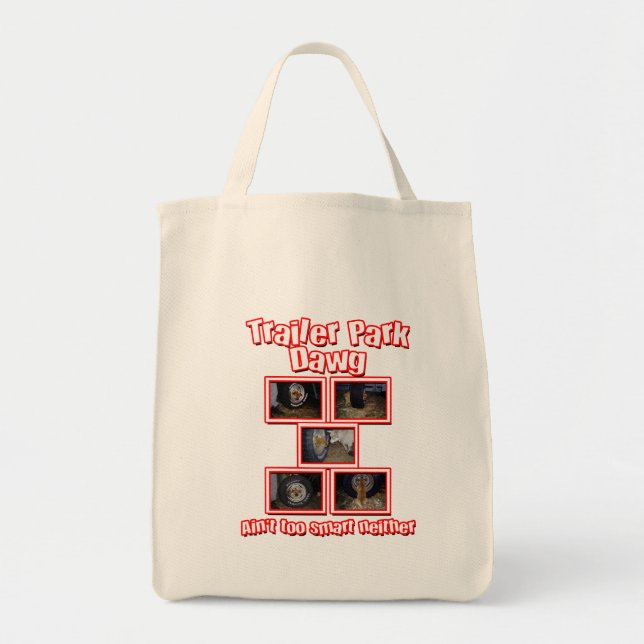 Bolsa Tote Funny Trailer Park Dawg Red (Frente)