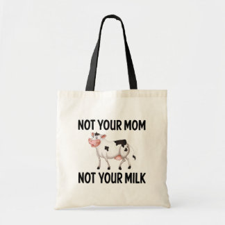 Bolsa Tote Funny Vegan, Vaca Vegetariana / Cotação de Leite