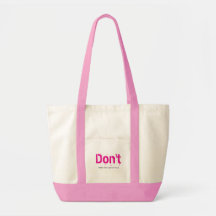 Funny Witty Clever Cool Minimalist Plain Tote Bag