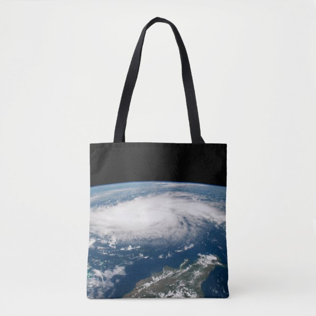 Bolsa Tote Furacão Dorian Sobre O Oceano Atlântico. (Frente)