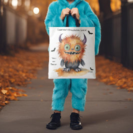 Bolsa Tote Furry Monster Halloween Candy