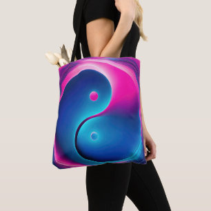 Bolsa Tote Fusão Chi: Energias Yin Yang Vibrantes