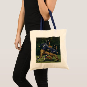 Bolsa Tote Futebol Antigo, Crianças, Meninos Praticando Espor