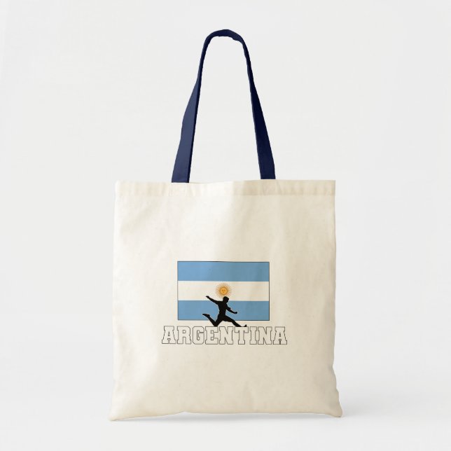 Bolsa Tote Futebol da Argentina - Equipe Nacional Tote Bag (Frente)