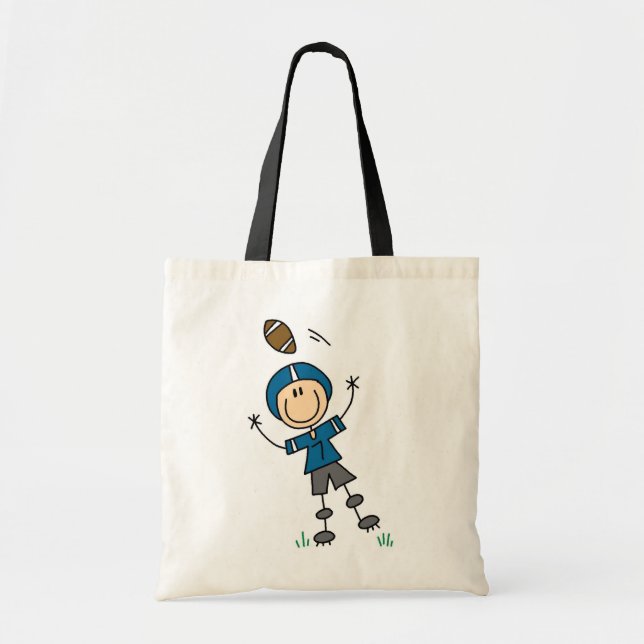 Bolsa Tote Futebol de Boneco Azul (Frente)