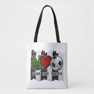 Bolsa Tote Futebol Peace and Love