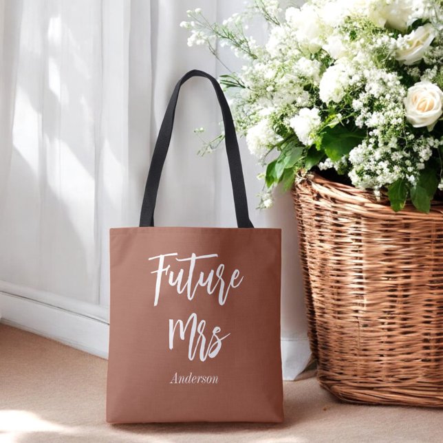 Bolsa Tote Futura Noiva Terracotta Noiva Marrom Branco  (Criador carregado)