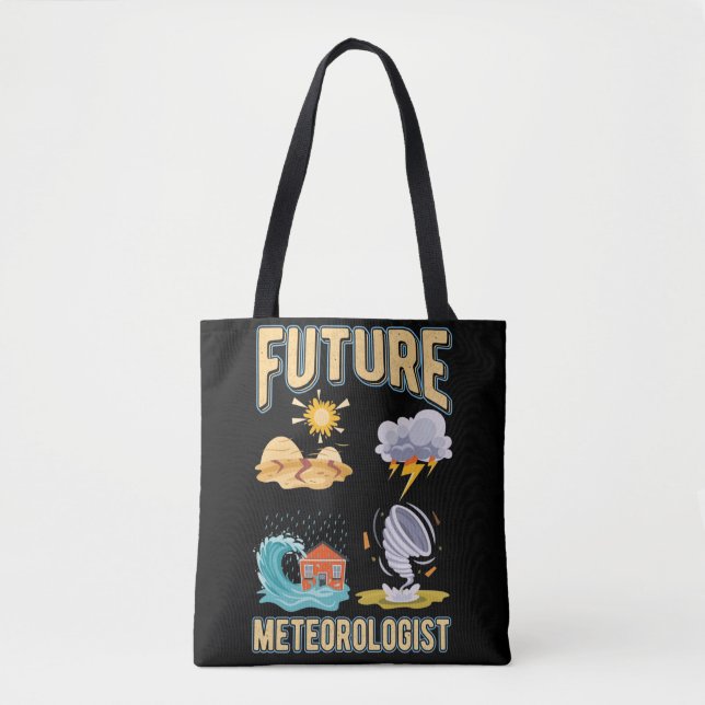 Bolsa Tote Future Meteorologist Cute Weather Watcher (Frente)