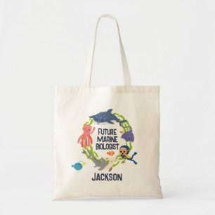Bolsa Tote Futuro Biólogo Marinho Com Nome Bag De Toque Simpl