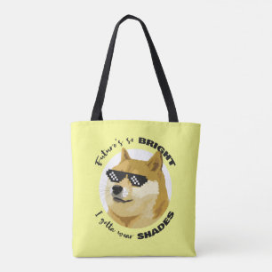Bolsa Tote Futuro Dogecoin Óculos de sol - mercado de açõe