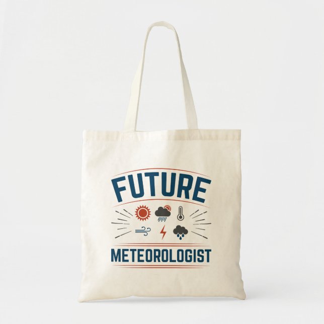 Bolsa Tote Futuro Meteorologista (Frente)