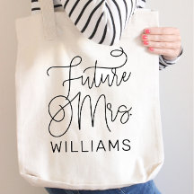 Futuro Sra Preto Moderno Personalizado Casamento