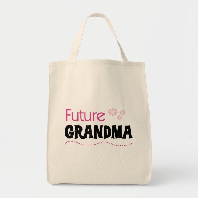 Bolsa Tote Futuros Camisetas e presentes da vovó (Frente)