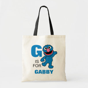 Bolsa Tote G é de Grover   Adicione seu Nome