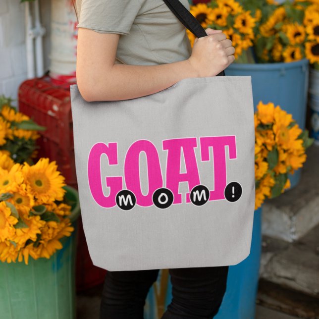 Bolsa Tote G.O.A.T. MÃE! - Bonito Para Impressão Gráfico Da M (Criador carregado)