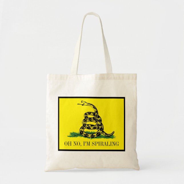Bolsa Tote Gadsden Flag Parody: Estou Espirando (Frente)
