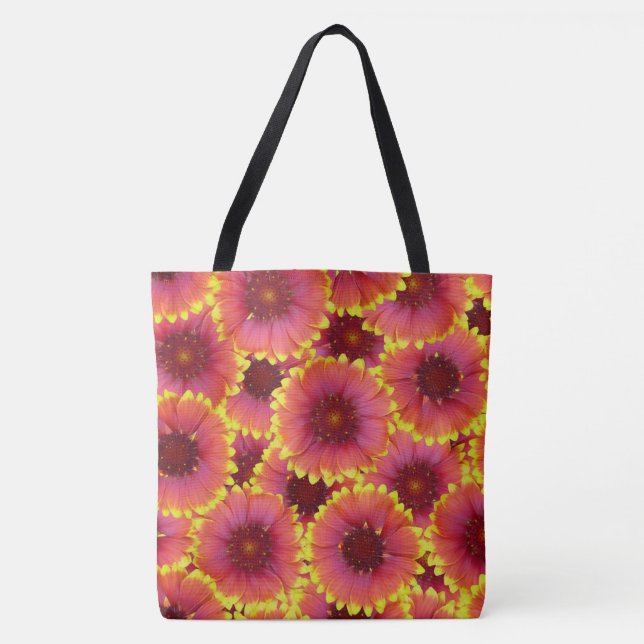 Bolsa Tote Gaillardia - Padrão Sem Costura (Frente)