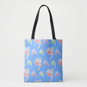 Bolsa Tote gaitas de foles cor-de-rosa